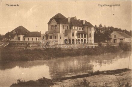 Temesvár, Timisoara; Regatta egyesület. Moravetz Testvérek kiadása / Regatta association, sport club