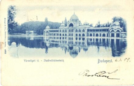 1899 Budapest XIV. Városligeti tó