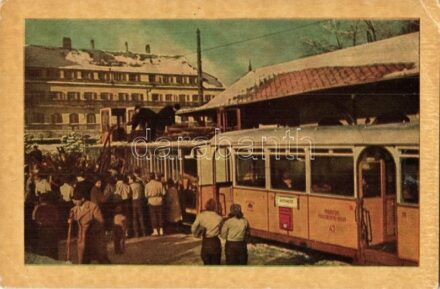 Budapest XII. Svábhegyi fogaskerekű vasút megállóhelyen. MODERN (EK)