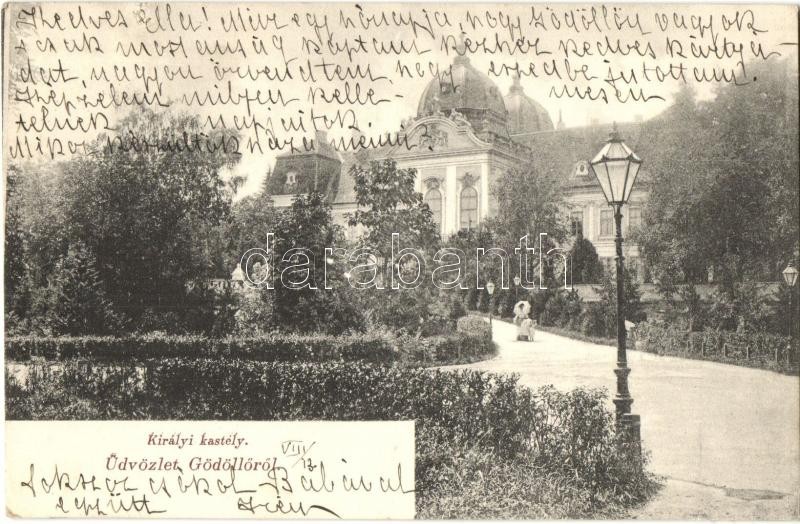 Gödöllő, Királyi kastély. Divald Károly 506. sz. (kis szakadás / small tear)