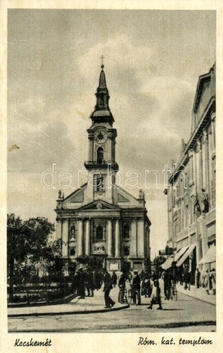 Kecskemét, Római katolikus templom, utca (EK)
