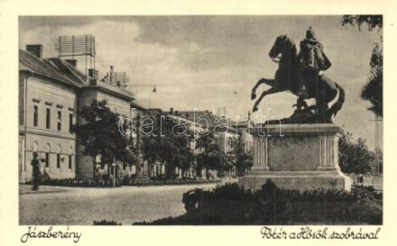 Jászberény, Fő tér, Hősök szobra. Dobóczky László kiadása