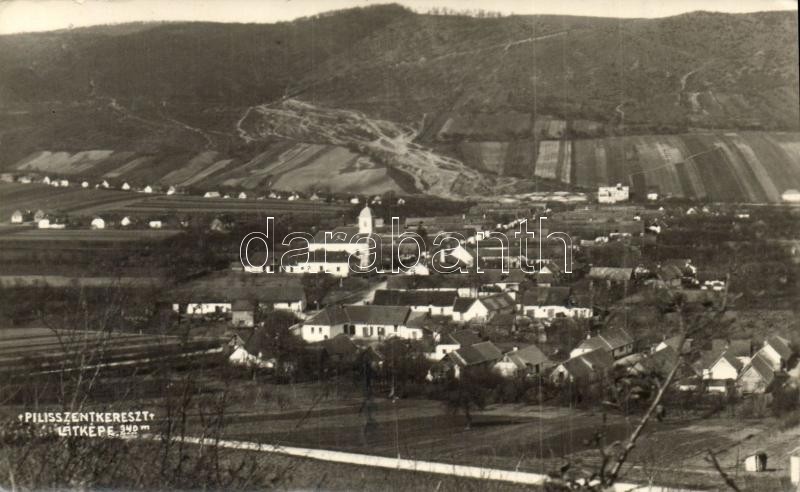 1949 Pilisszentkereszt, látkép. Klausz Antal kocsmáros photo