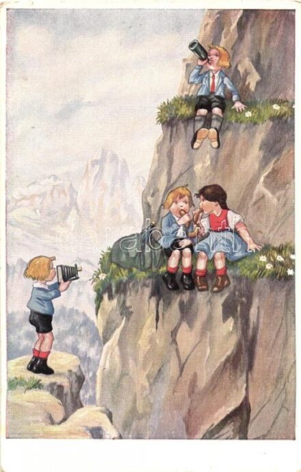 Hiking children. W.S.S.B 9269/2.