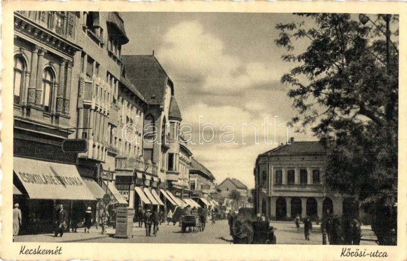 Kecskemét, Kőrösi utca, Csokoládé és cukorka üzlet