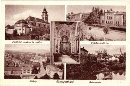 Szentgotthárd, Iskolaszanatórium, Rába part, Apátsági templom és zárda (EK)
