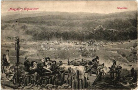 Magyarok bejövetele, nőrablás / Occupation of the Hungarian land (lyuk / hole)
