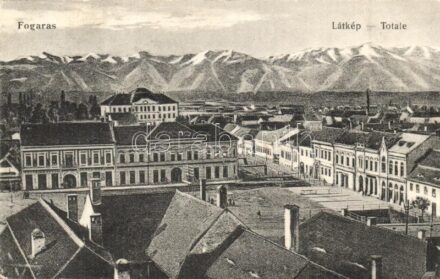 Fogaras, Fagaras; látkép / panorama view (Rb)