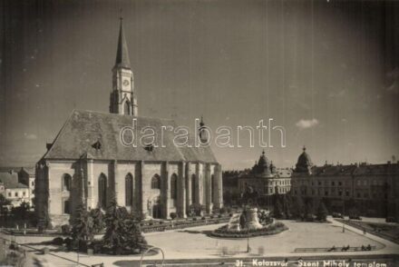 Kolozsvár, Cluj; Szent Mihály templom / church '1940 Kolozsvár visszatért' So. Stpl