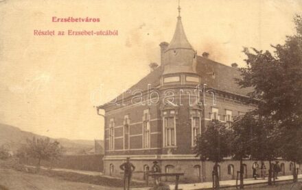 Erzsébetváros, Dumbraveni; Erzsébet utca. Seraphin Gusztáv kiadása 758. / street view (EK)