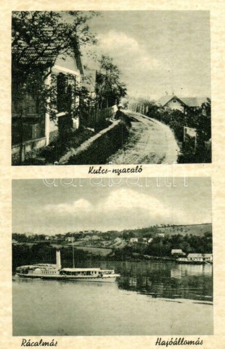 Rácalmás, Kulcs nyaraló, Hajóállomás gőzhajóval