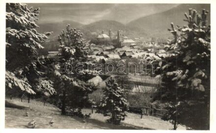 Jolsva, Jelsava; látkép télen. Neubauer Lajos kiadása / view in winter