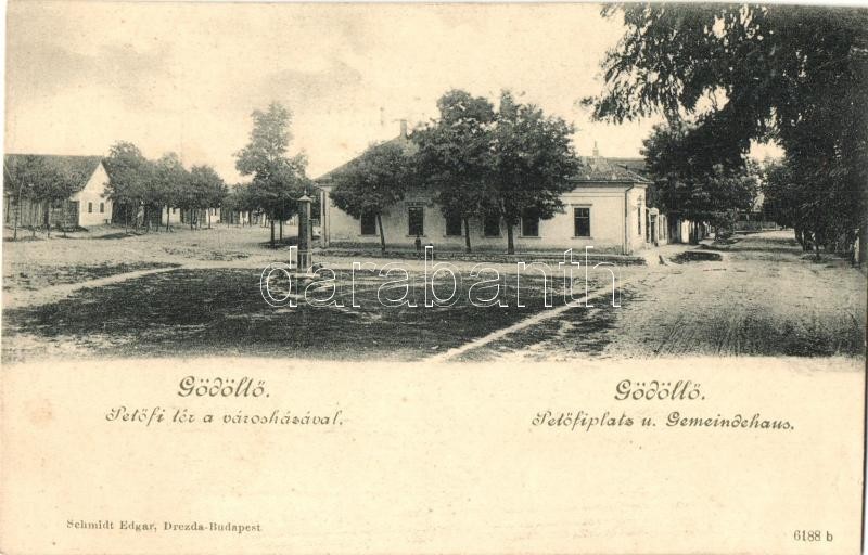 Gödöllő, Petőfi tér, Városháza. Schmidt Edgar