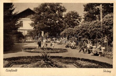 Csízfürdő, Kúpele Ciz; sétány / promenade
