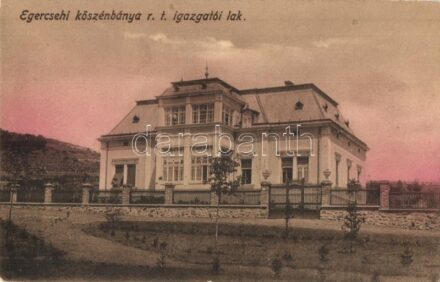 Egercsehi, Kőszénbánya rt. Igazgatói lak. Baross nyomda