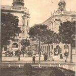 Debrecen, Simonffy utcai bérházak, hintó, üzletek. Antalfy József kiadása (EK)