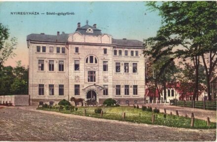 Nyíregyháza, Sóstó gyógyfürdő, szálloda, hintó (EK)
