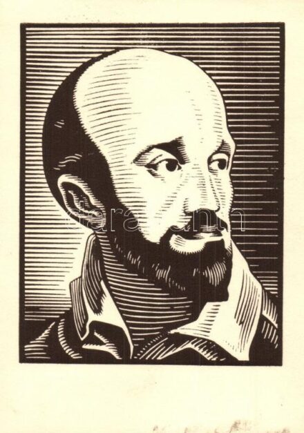 4 db RÉGI magyar híres ember művészlap; Dózsa György, Kossuth Lajos, Táncsics Mihály, Martinovics Ignácz / 4 pre-1945 Hungarian famous people, art postcards