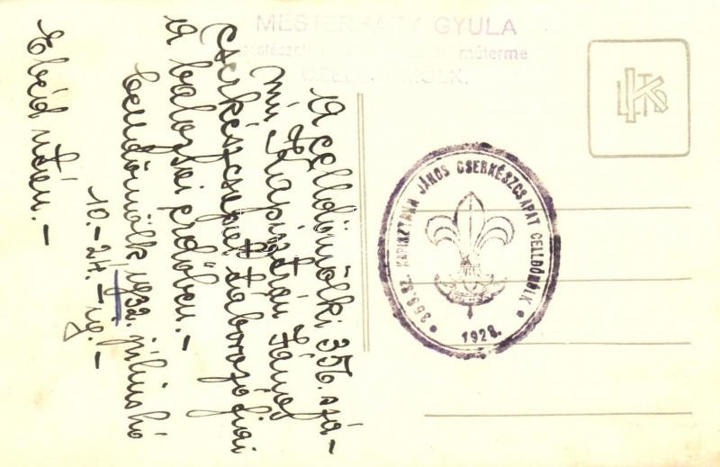 1928 Celldömölki 356. sz. Kapisztrán János cserkészcsapat csoportképe a Balozsai erdőben, ebéd után / Hungarian scout group, after lunch. Mesterházy Gyula photo - Image 2