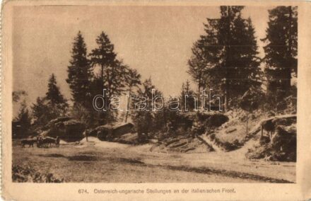 Osztrák-magyar állások az olasz fronton / Osterreichen-ungarische Stellungen an der italienischen Front / WWI Austro-Hungarian trenches at the Italian Front (EK)