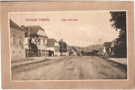 1916 Teke, Tekendorf, Teaca; Nagy idai utca / street
