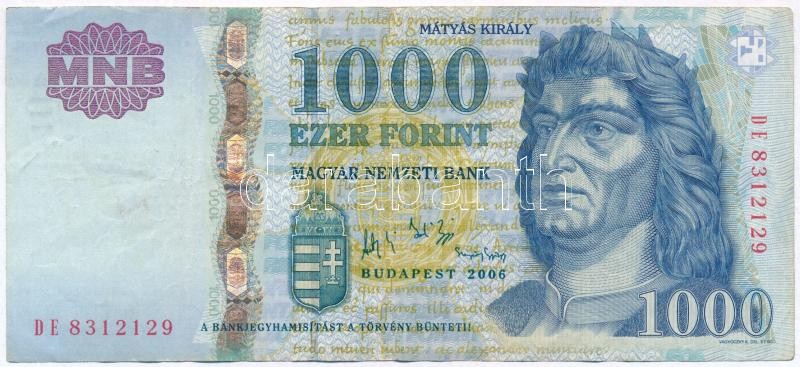 2006. 1000Ft 'DE' T:III