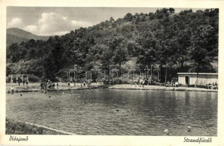 1938 Diósjenő, Strandfürdő, fürdőzők