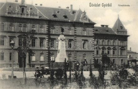 Győr, Főreáliskola. Kiadja Nitsmann József