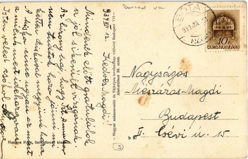 Borsodbóta, Bóta; Hangya Fogyasztási Szövetkezet üzlete és környéke, automobil. Hangya Szövetkezet saját kiadása - Image 2