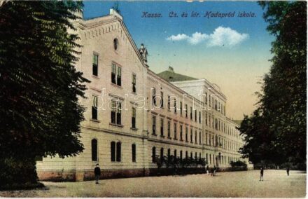 1916 Kassa, Kosice; Cs. és kir. hadapród iskola / K.u.K. military cadet school