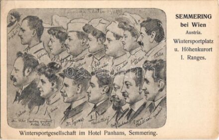 Semmering, Wintersportplatz und Höhenkurort, Wintersportgesellschaft im Hotel Panhans s: Arthur Kurtz (EK)