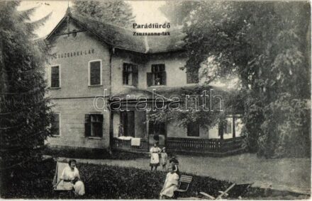 Parád, Zsuzsanna lak, villa. Kiadja a Fürdőigazgatóság (EK)