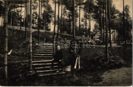 Aachen, Heldenhain Krieger Ehrenfriedhof 1914 am Fusse des Bismarckdenkmal / military heroes cemetery