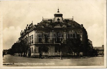 1928 Gyula, Békés megyei Takarékpénztári Egyesület. Kiadja Dobay János