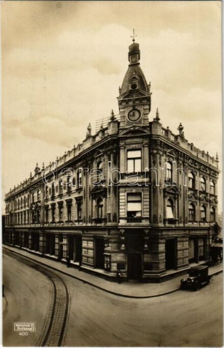 1929 Szombathely, Graf József féle Hotel Herczeg szálloda és kávéház, automobil. Kiadja Dukesz 'Sabaria' papíráruháza 400. Weinstock E. 400