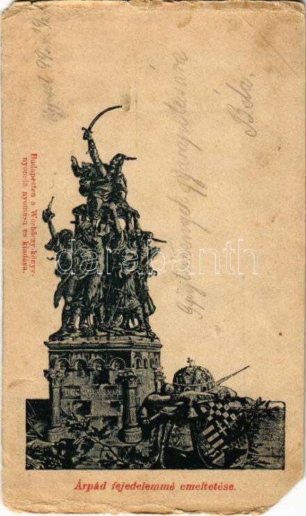 1899 Árpád fejedelemmé emeltetése. Werbőczy Könyvnyomda kiadása (EM)