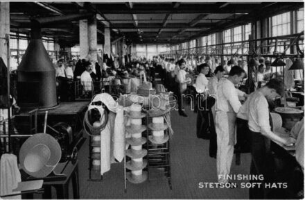 Philadelphia, Finishing Stetson soft hats (John B. Stetson Company)
