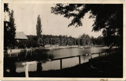 1931 Kalocsa, Tomori strandfürdő, fürdőzők (fl)