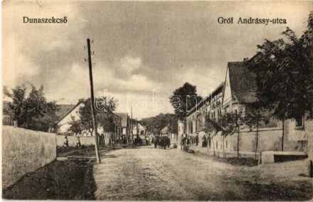 Dunaszekcső, Gróf Andrássy utca. Balogh Pál kiadása (EK)