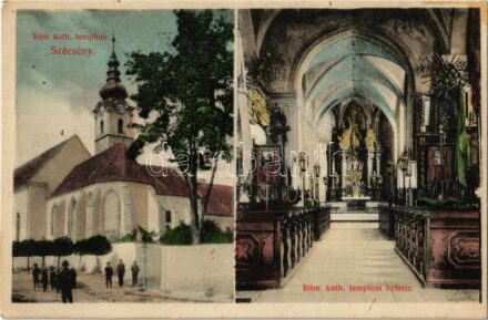 Szécsény, Római katolikus templom, belső. Glattstein Adolf kiadása