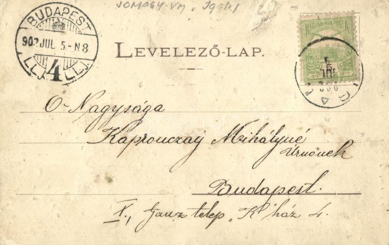 1902 Igal, Anna gőzmalom. Gerő Zs. kiadása (felszíni sérülés / surface damage) - Image 2