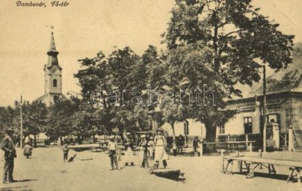 Dombóvár, Fő tér, inasok (EK)