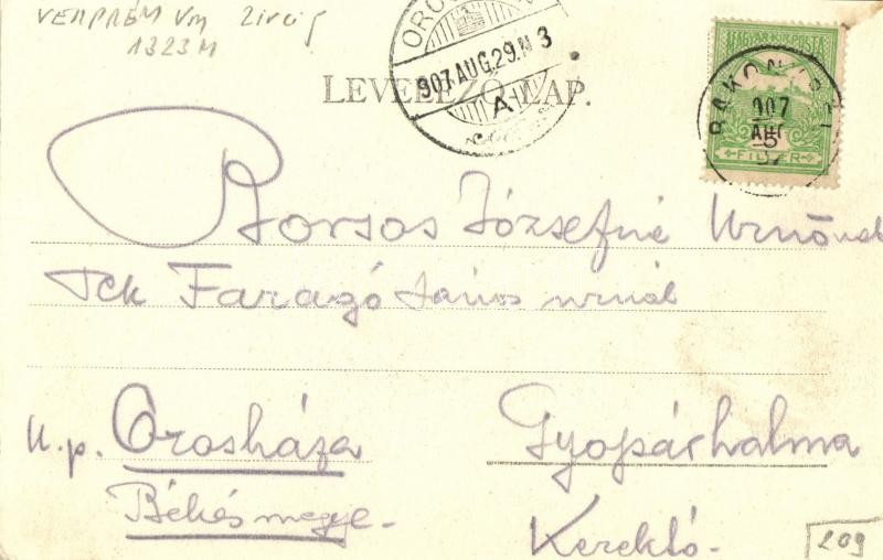 1907 Bakonybél, templopm - Image 2