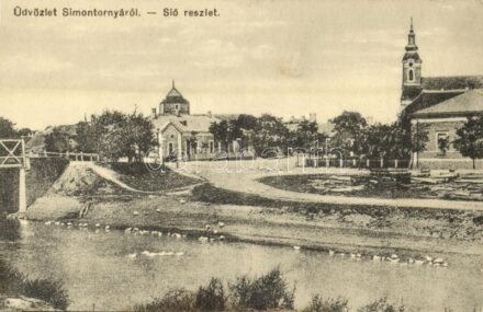 Simontornya, Sió részlet, templom (fl)