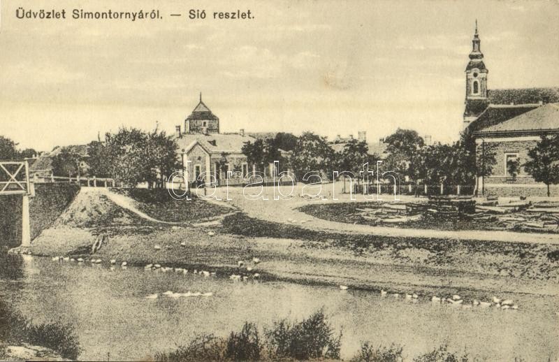 Simontornya, Sió részlet, templom (fl)