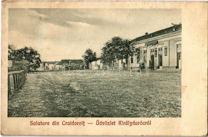 Királydaróc, Craidorolt; Fő utca, Fischer Dániel üzlete és saját kiadása / main street with shop (fa)