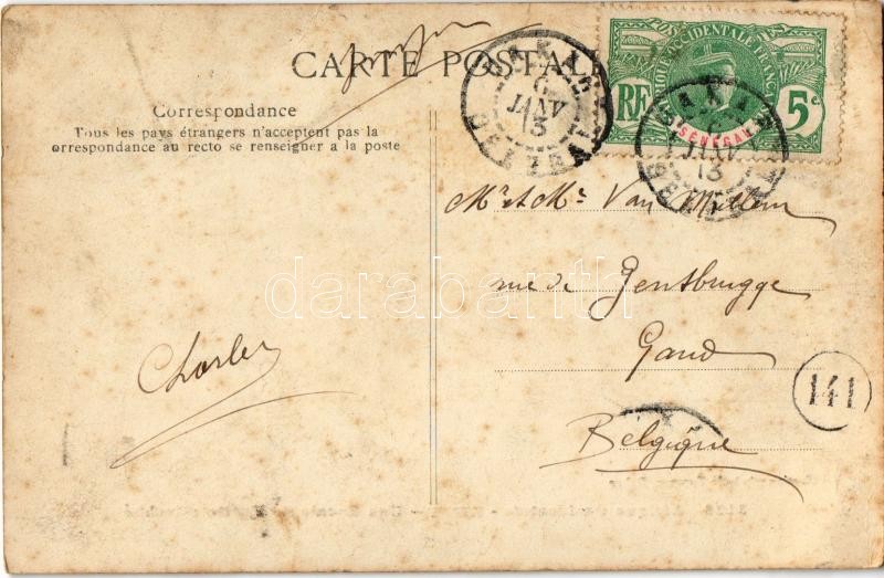 1913 Meckhe, Une Escale de Traite. Afrique Occidentale / street view (fl) - Image 2