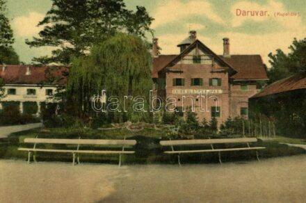 1909 Daruvár, Kup Daruvar; Anina Blatna Kupka, Livia-Heim / mud bath, spa, villa