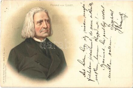 1898 Liszt Ferenc / Franz von Liszt. Lith-Artist Anstalt München Serie I. No. 15913. litho