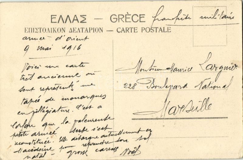 Corfu, Corfou; L.M. les Rois de la Grande Bretagne et de Grece avec leur suite / Kings of Great Britain and Greece (EK) - Image 2